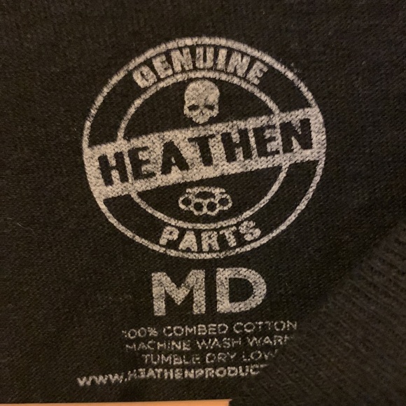 Heathen Nation T-Shirt Thors Hammer Shirt Black - Picture 3 of 5